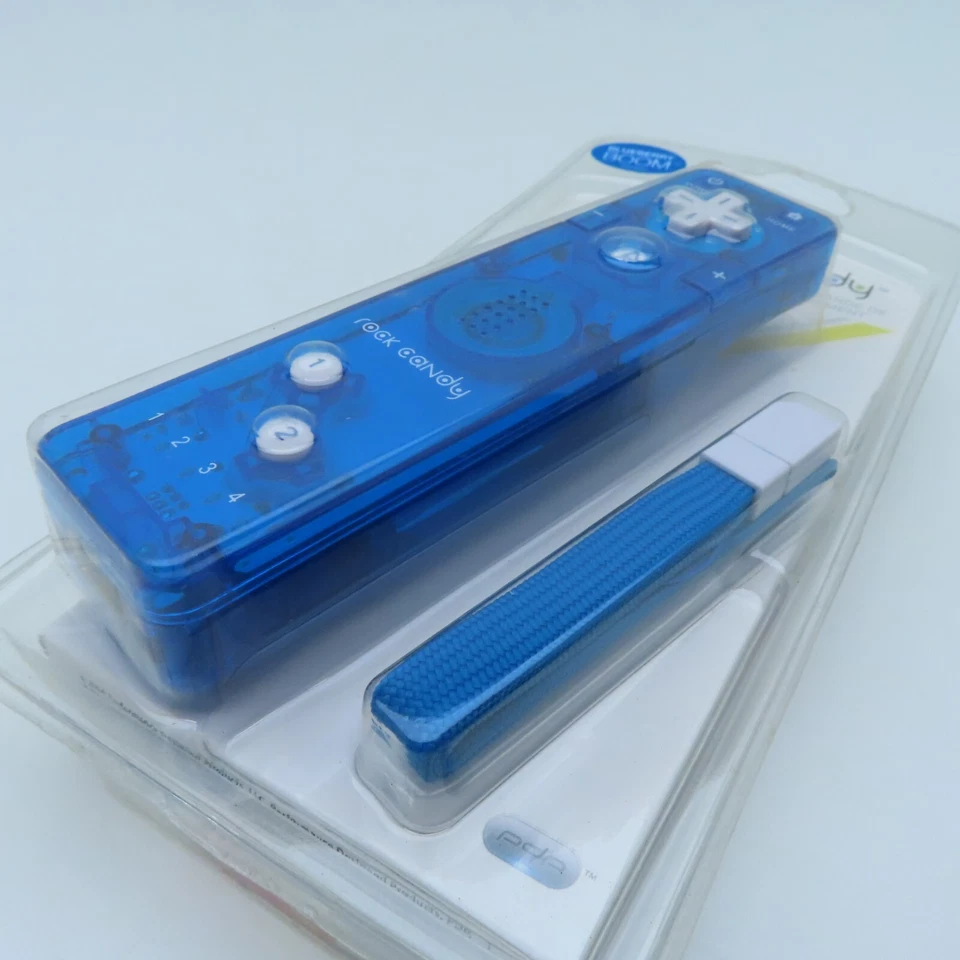 PDP Rock Candy Gesture Controller For Nintendo Wii/Wii U Blueberry Boom New - Image 3 of 4