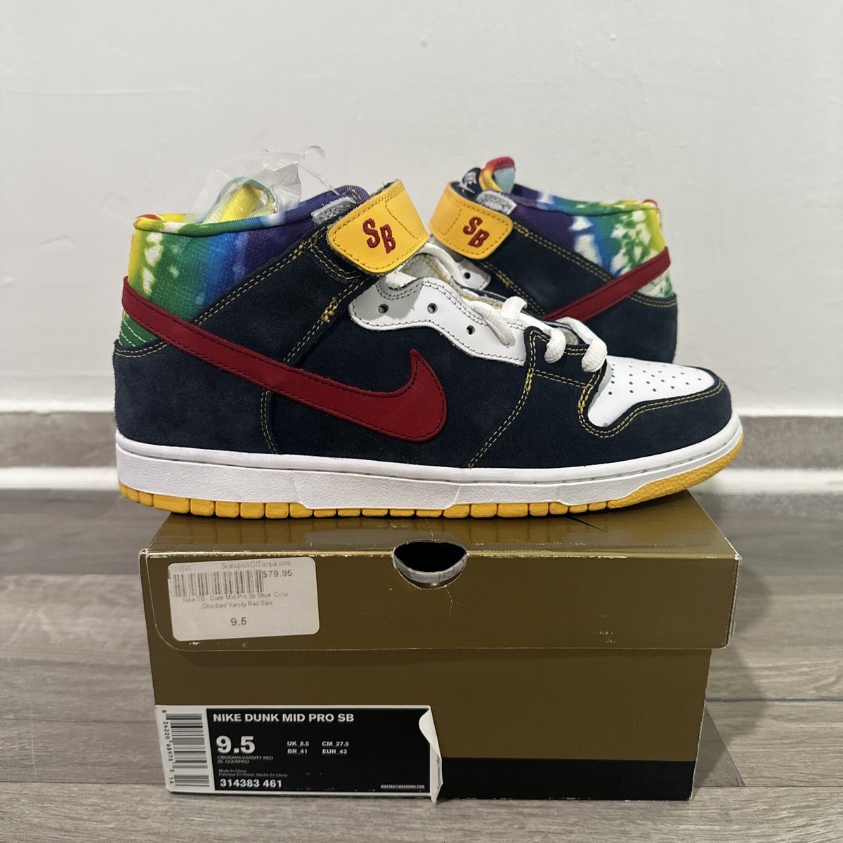 nike sb dunk mid tie dye