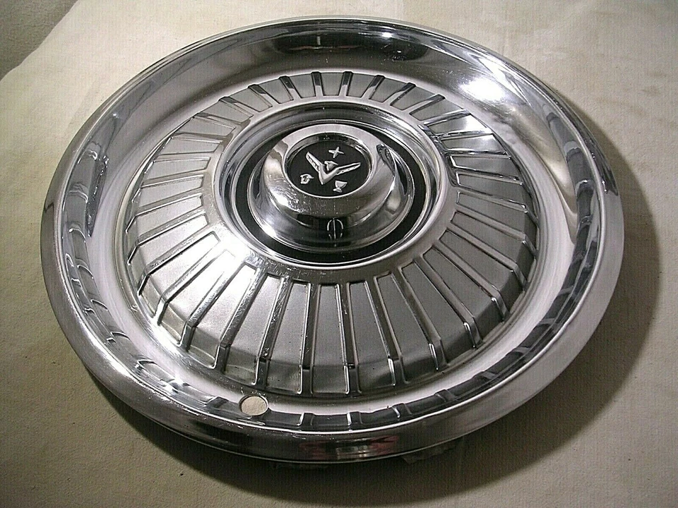 DESOTO FIREDOME, FIREFLITE, FIRESWEEP, 15", 1959, SET OF 2, WHEEL COVERS, OEM - Image 2 of 4