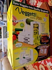 Veggetti Pro Tabletop Spiral Vegetable Cutter With Three Blades As Seen On TV