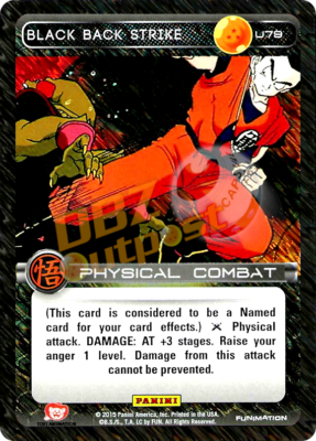 ドラゴンボールZ ムービー　カード DBZ Dragon Ball Z TCG Panini Movie Collection U79 Black Back
