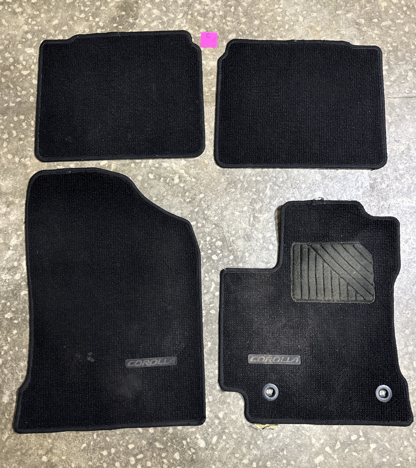 20142016 TOYOTA COROLLA FLOOR MATS BLACK CARPET FACTORY MAT SET OF 4