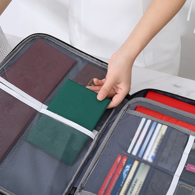  ID-Paket Reisen Feuerfeste Dokumenttasche Mit Schloss Dokumententasche