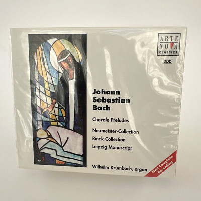Bach CHORALE PRELUDES CHORAL VOL 1-3, Krumbach [Arte Nova 3 CD Box Set] SEALED