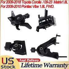 Set Of 4 Engine Motor Trans Mounts For 2009 2010 2011-2018 Toyota Corolla 1.8l