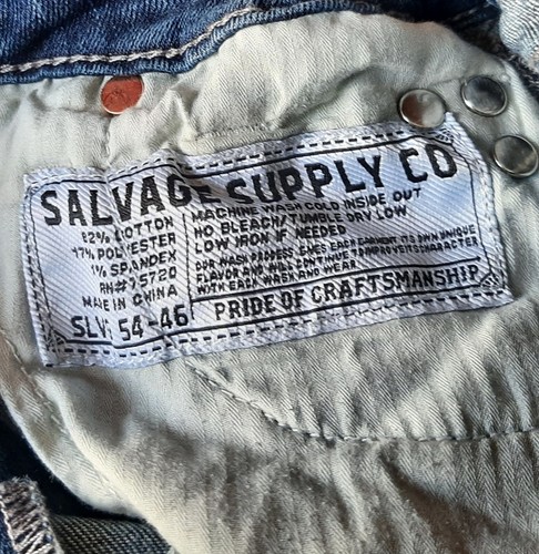 Salvage SUpply Company Mayhem Straight Youth size 10 distressed adjustable waist - Picture 8 of 11