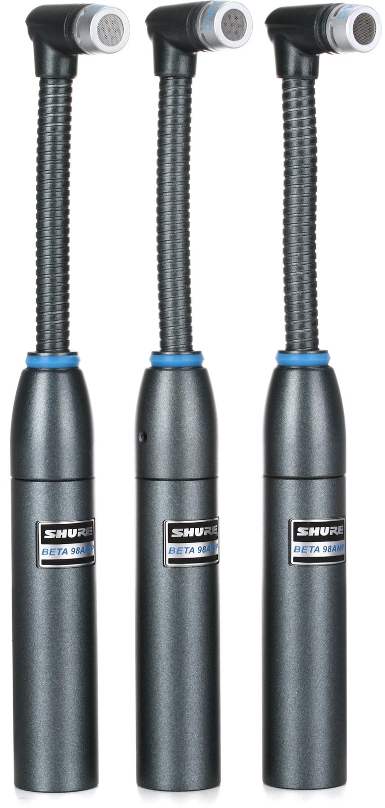 Кардиоидный конденсаторный микрофон Shure Beta 98AMP/C-3PK с гусиной шеей и XLR-предусилителем -