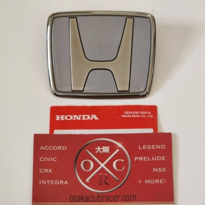OEM 91-01 Honda NSX Type S JDM Front Emblem Badge Gunmetal