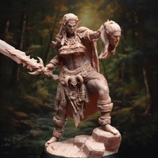 Brakaza Orc Goblin Barbarian Fighter Queen Miniature D D DnD
