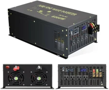 Pure Sine Wave Inverter 6000W 24VDC to 110/120VAC Solar Power Inveter Home