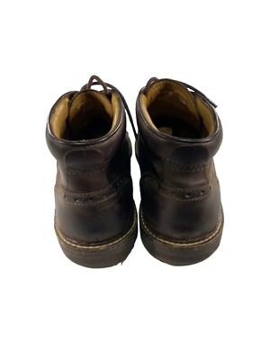 Florsheim Mens Size 9.5 M Brown Leather Ankle Tie Boots | eBay display picture 1