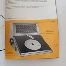 Carl Zeiss Manual Instructions Particle Size Analyzer TGZ 3 Manual Vintage Tech