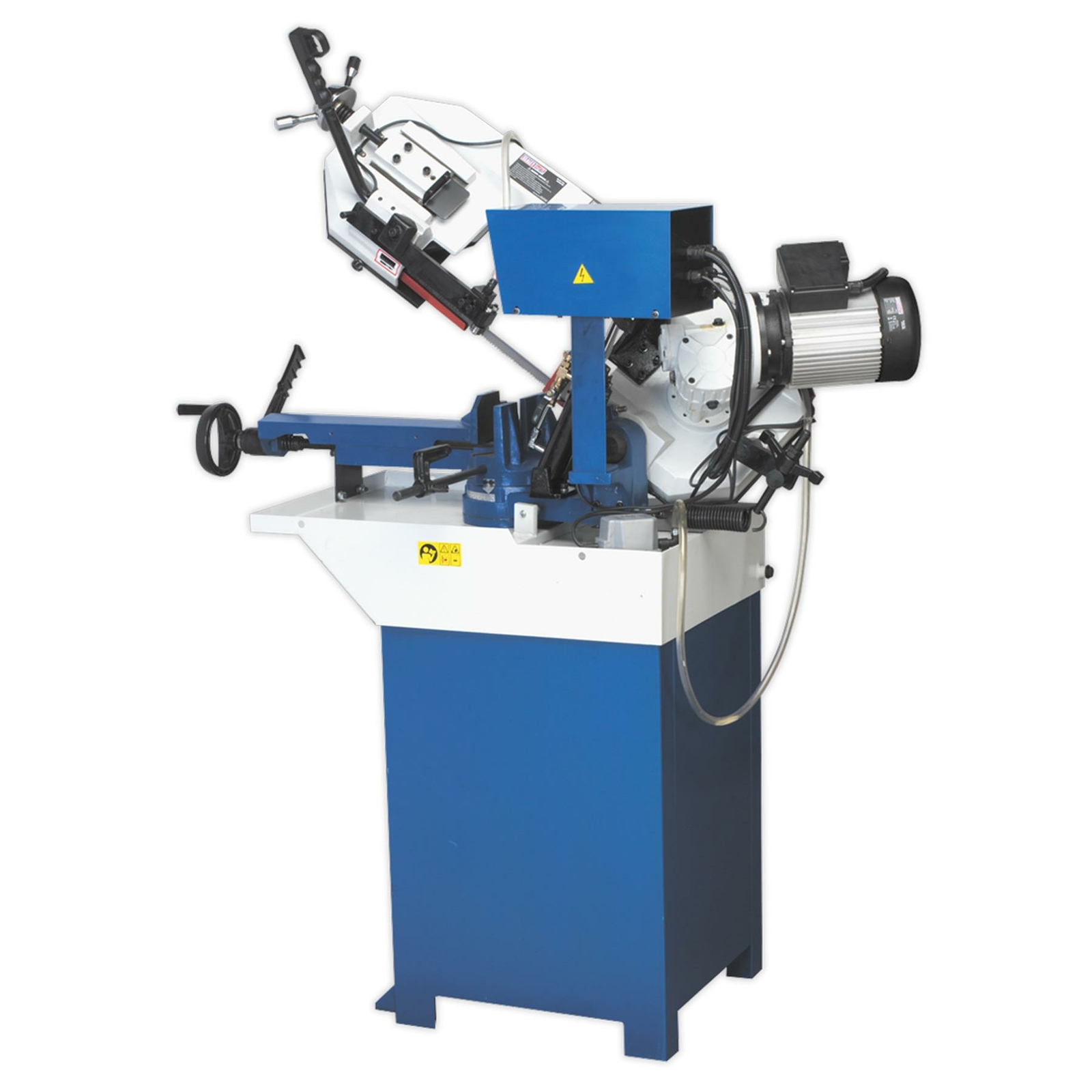 Sealey Industrial Power Bandsaw 210mm Metal Cutting Work