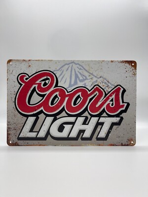 Blechschild Coors Light 20x30cm Nostalgie Retro Reklame Vintage Deko Bier
