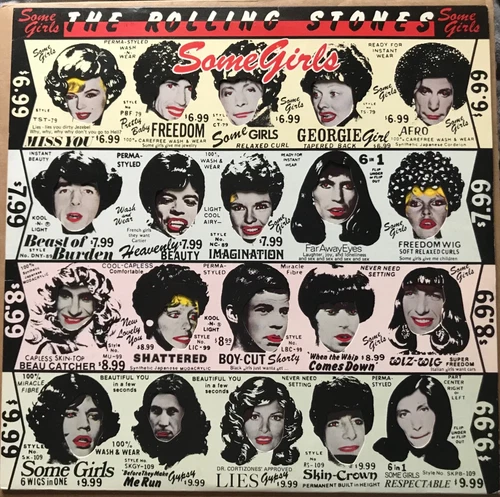 The Rolling Stones - Some Girls - UK Vinyl LP  Cut Out Sleeve.