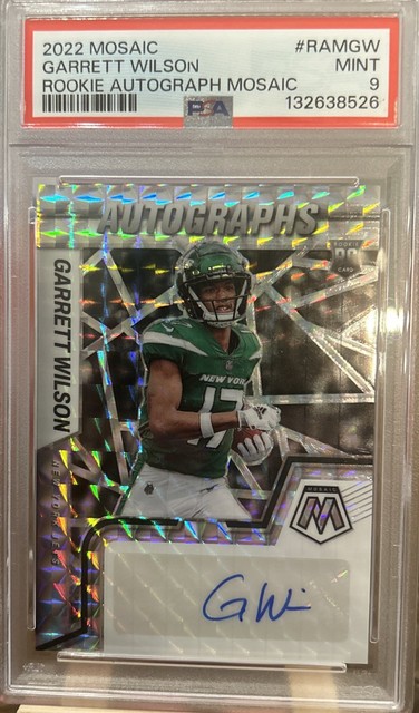 Garrett Wilson 2022 Panini Mosaic Rookie Autographs