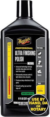 Meguiar's M205 Mirror Glaze Ultra Finishing Polish, Easy-to-Use Formula 8 Oz 