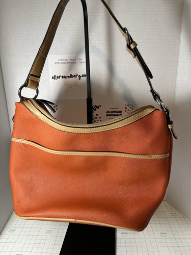 Gianni Bernini Orange Tote Handbag - Picture 3 of 5