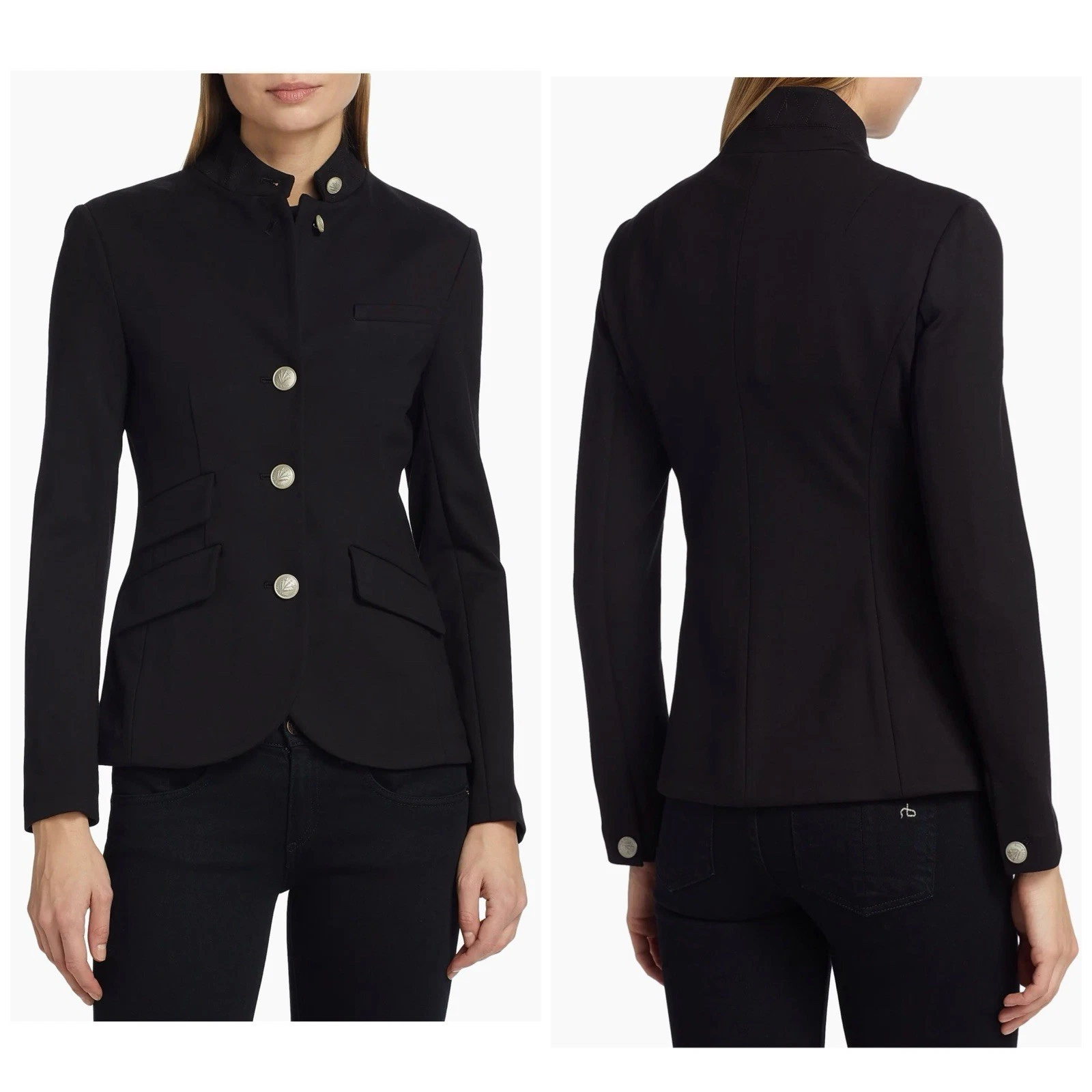 NWT $495 Rag & Bone Slade Ponte Blazer In Black Size: 6
Opens in a new window or tab