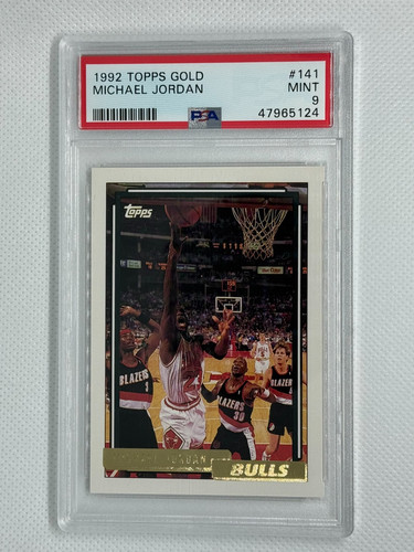 Michael Jordan #141 1992 Topps Gold card
