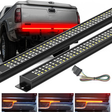 60 Aluminum Triple Tailgate Light Bar Amber Sequential Turn Signal For Pickup 60 Aluminum Triple Tailgate Light Bar Amber Sequential Turn Signal For Pickup