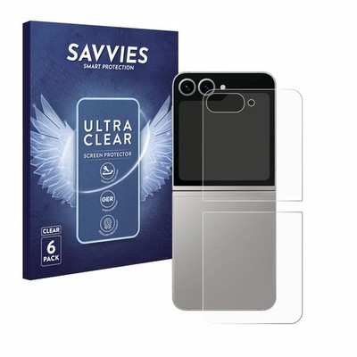 6x Schutzfolie für Samsung Galaxy Z Flip 6 (Rückseite) Display Schutz Folie