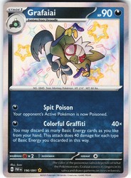Grafaiai 190/091 Paldean Fates Shiny Rare Holo