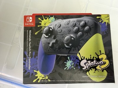 Nintendo Switch Pro Controller Splatoon 3 Edition Wireless Black Blue Yellow