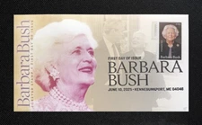 2025 Barbara Bush Forever Stamp FDC: Design 3/4: Mother - Cachets Ciccolella