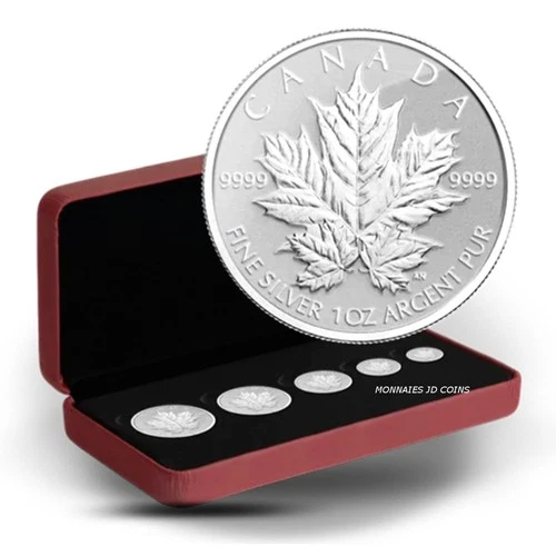 2013 Canada Silver Maple Leaf Silver Fractional Set