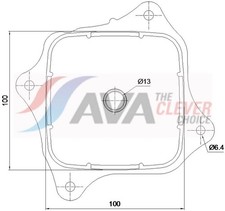 AVA Clever Choice Ölkühler, Motoröl HD3343 für HONDA
