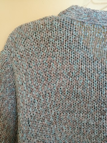 Neu mit Etikett Dressbarn blau Strick Shirt Ärmel Knopf Pullover Cardigan 2xl Größe 18/20 - Bild 7 von 7