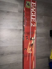 Vintage Carl Goldberg Eagle 2 63" Wingspan RC Balsa Model Airplane Kit Complete