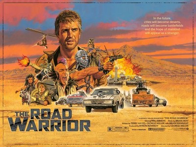 MAD MAX 2 THE ROAD WARRIOR 1981 quad poster print 30x40'' Mel Gibson  FREE P&P