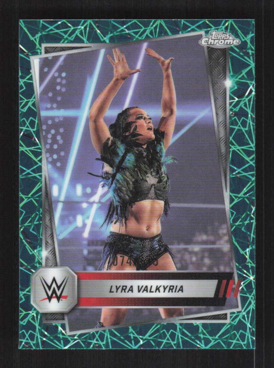 Lyra Valkyria 2025 Topps Chrome WWE Teal Lazer Refractor #/175 #135