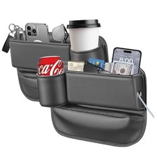 2025 New Car Seat Gap Filler Organizer, Car Seat Gap Filler with Cup Holder a...