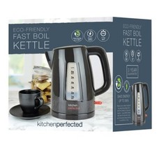 KitchenPerfected Eco-Friendly 3Kw Fast Boil Cordless Kettle -Black Filter