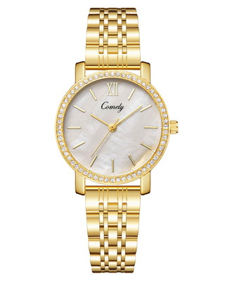 CIVO Damen Uhr Edelstahl Armbanduhr: Modern Gold Uhren standard, 1008