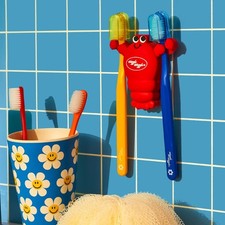 Wiggle Wiggle Lobster Toothbrush Holder Wall Suction Hook adorable