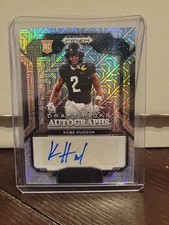 2025 Prizm Draft Picks Kobe Hudson Rookie Mojo Auto /25 UCF RC Carolina Panthers