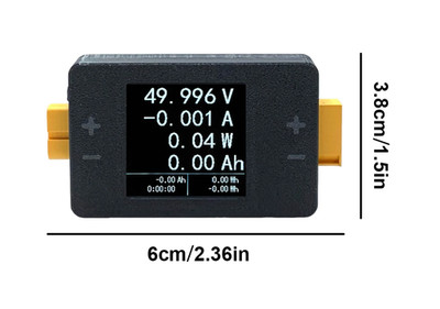 25A 8-150V Bidirectional DC Voltage Current Power Analyzer RC Tester Watt Meter