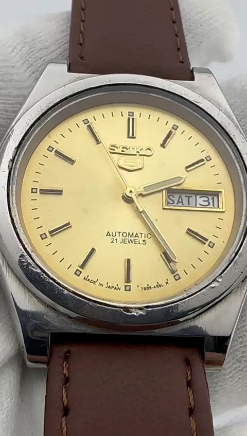 Vintage Seiko 5 Automatic Authentic Japan Made Men's Wrist Watch
