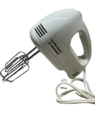 Hamilton Beach 5-Speed Hand Mixer White Model 62530 With Beaters ...