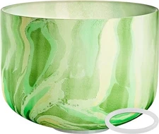 Meinl Sonic Energy Marble Crystal Singing Bowl 10 F Note Heart Chakra