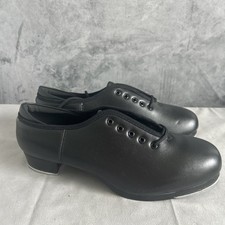 Soqebo Men  s Lace Up Tap Shoes Black Size 9.5 New.