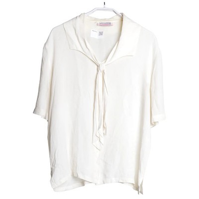 Sara Glenzer, Schluppenbluse, Größe: M/L, Beige, Einfarbig, Damen #oRZ
