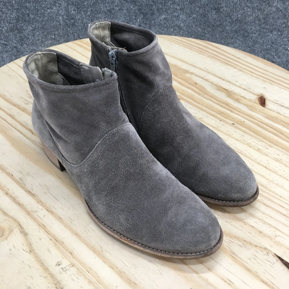 Paul Green Botas Mujer US 7.5 UK 5 Logan Botín Gris Cremallera Lateral Informal Tobillo Top Foto 3 de 4