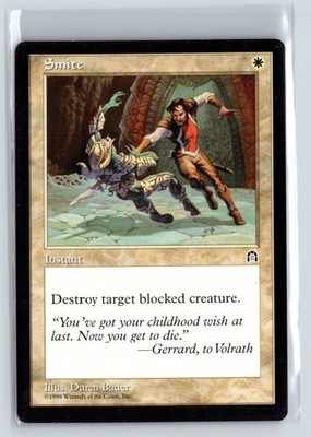 (3X) Smite Stronghold Common   MTG Magic the Gathering Card