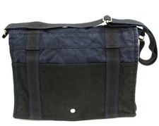 Hermes Four Tubasas Mm Canvas Shoulder Bag Navy Black Used