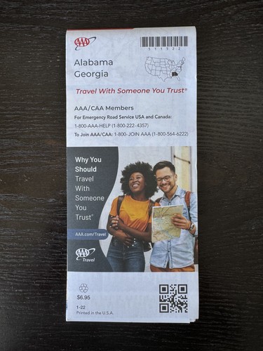 Hoja de ruta AAA - El mapa de Alabama y Georgia - Serie estatal - 2022 - Imagen 2 de 2